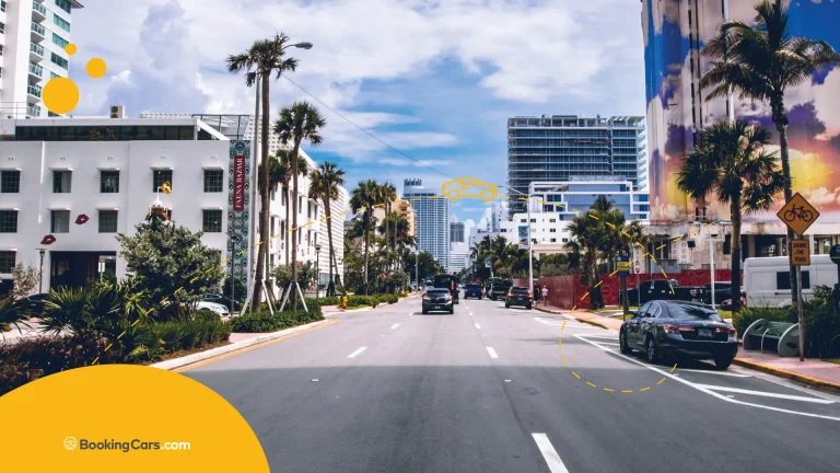 Avenida de Miami durante roadtrip Uruguay Mundial 2026 siguiendo a la Celeste